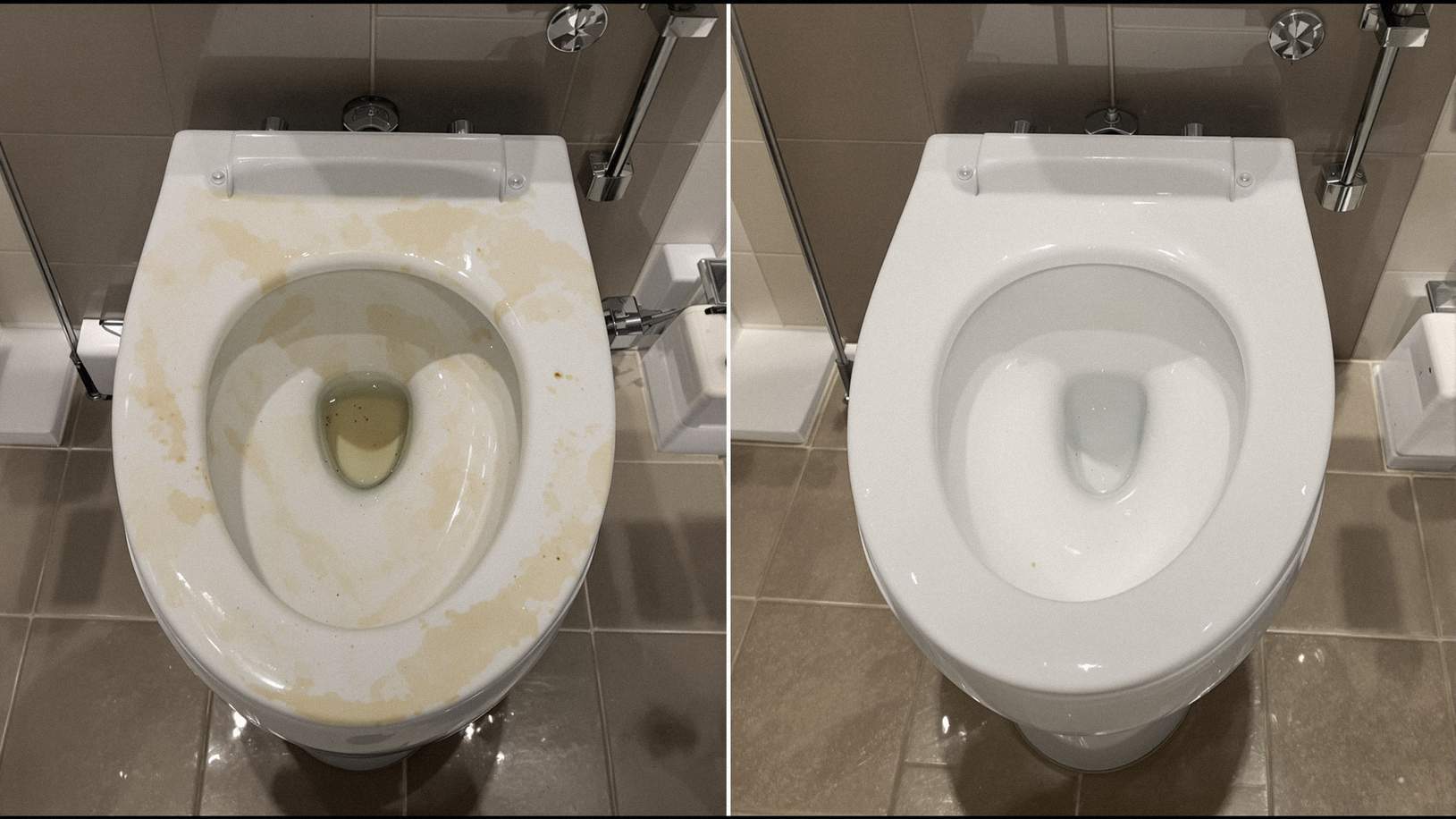 ホテルA様のトイレ清掃ビフォーアフター