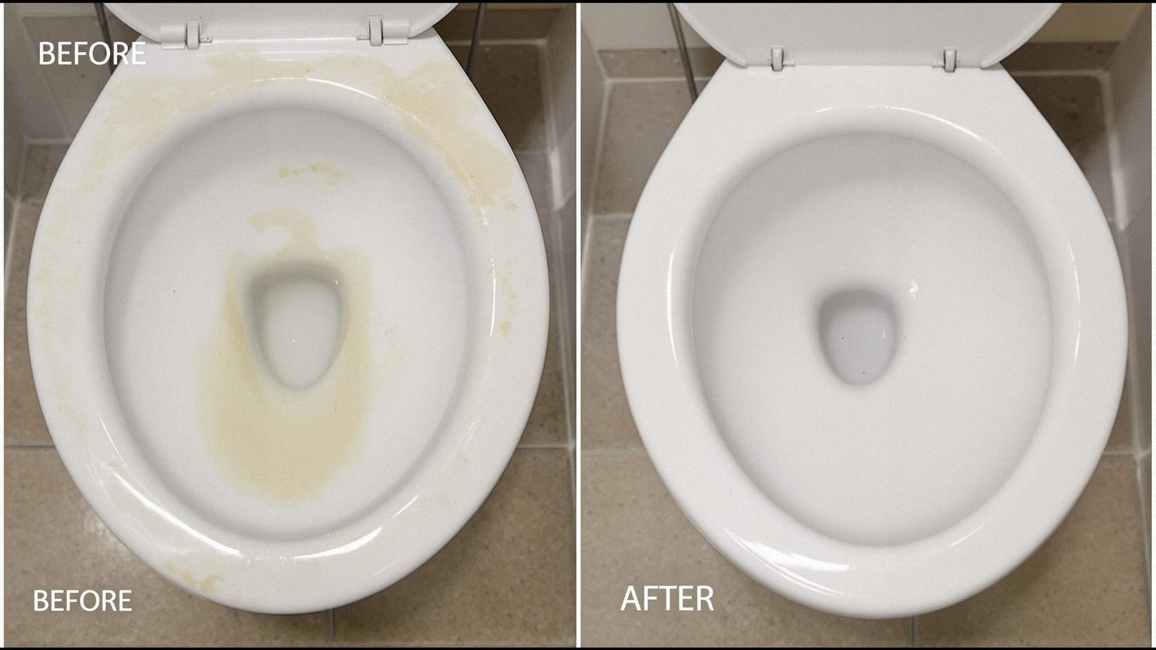 透明感を取り戻した便器